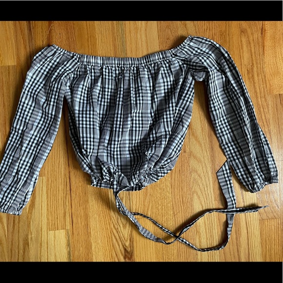 Muche et Muchette Off Shoulder Drawstring Blouse - Picture 1 of 8